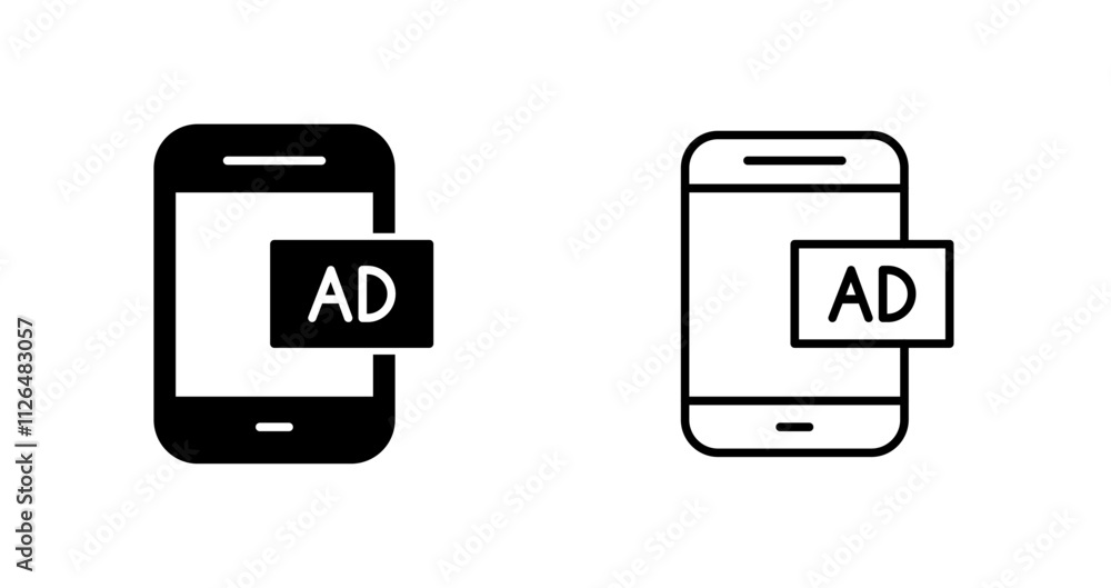 Mobile Advertising Icon Design Mobile Advertising Icon Design