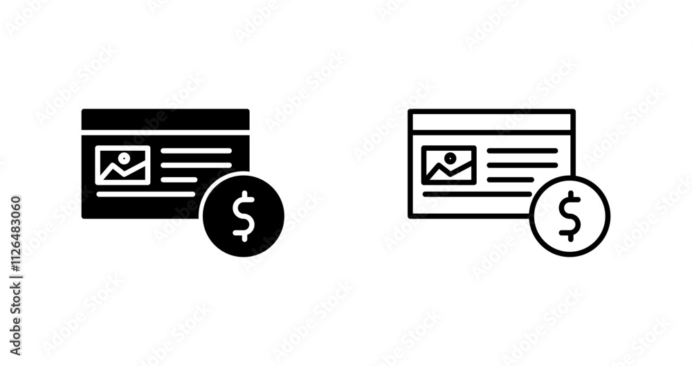 Native Advertising Icon Design Native Advertising Icon Design