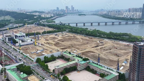 Construction Site Banpo DH Class Ramian Trini One Apartment Banpo-Dong Seocho-Gu Seoul Republic Korea. photo