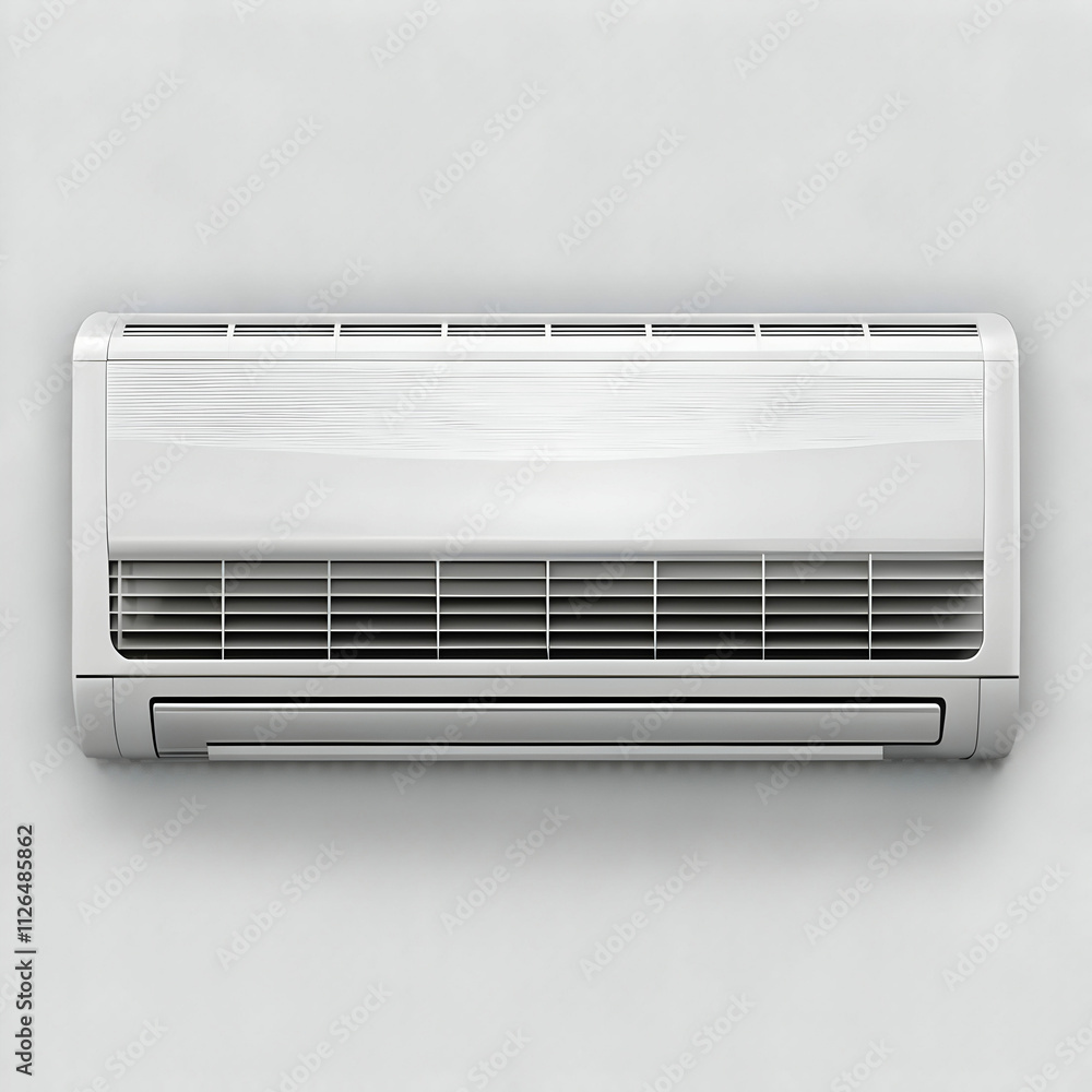Modern Air Conditioner Isolated on a Transparent Background Modern Air Conditioner Isolated on a Transparent Background