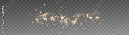 Shiny Golden Particles Golden dust.