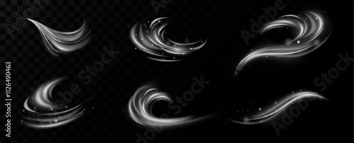 Texture of cold winter wind.Light effect.	