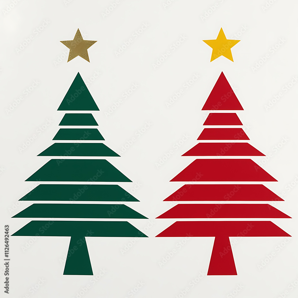 Fototapeta premium Abstract christmas tree