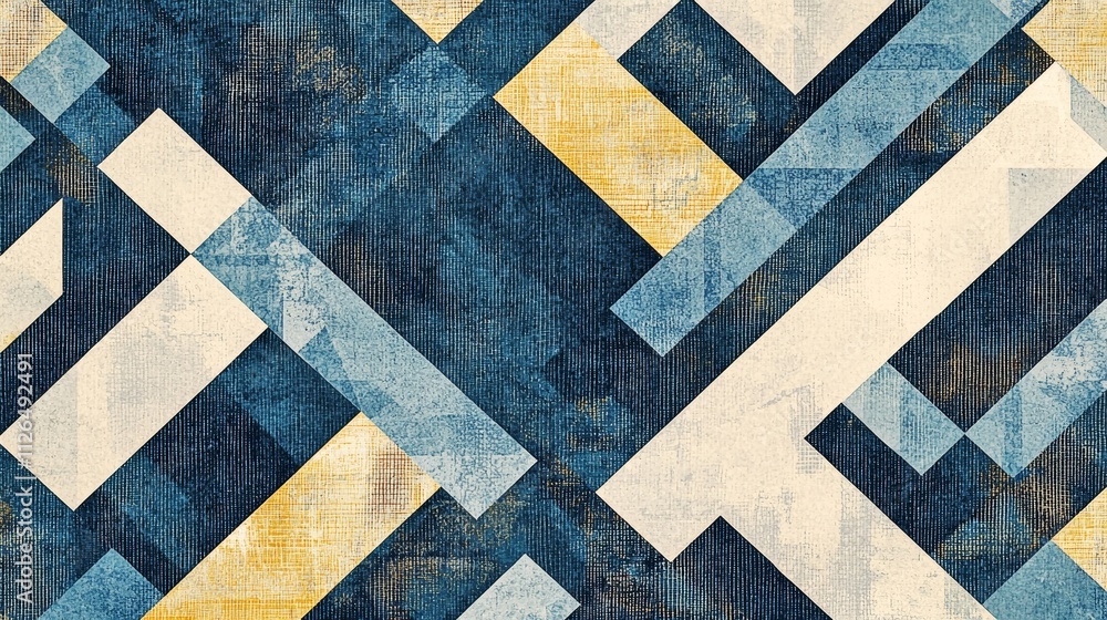 Abstract Geometric Pattern with Angular Shapes and Textured Backdrop Abstract Geometric Pattern with Angular Shapes and Textured Backdrop