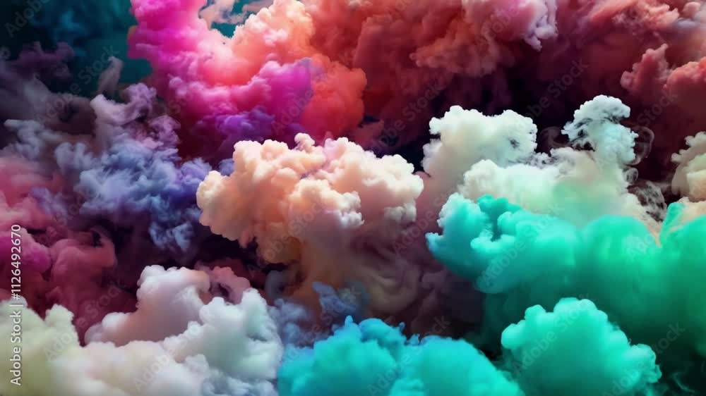 abstract cloudburst where soft pink and violet hues collide with vibrant turquoise in a harmonious flow abstract cloudburst where soft pink and violet hues collide with vibrant turquoise in a harmonious flow