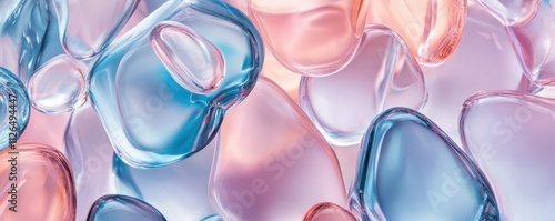 Abstract glass shape background photo