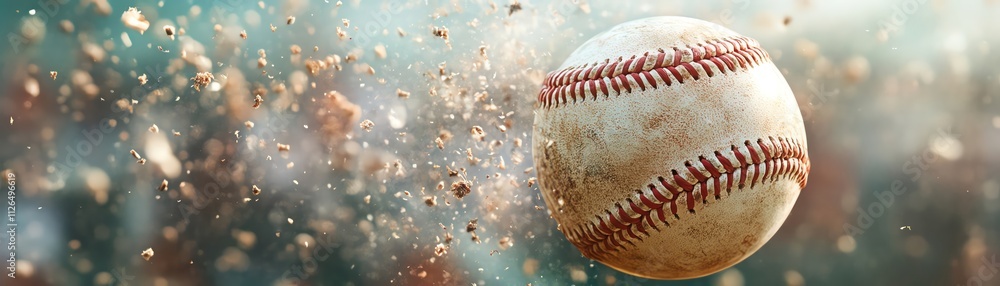 custom made wallpaper toronto digitalCloseup shot of a baseball just before being hit by a bat, blurred players in the background