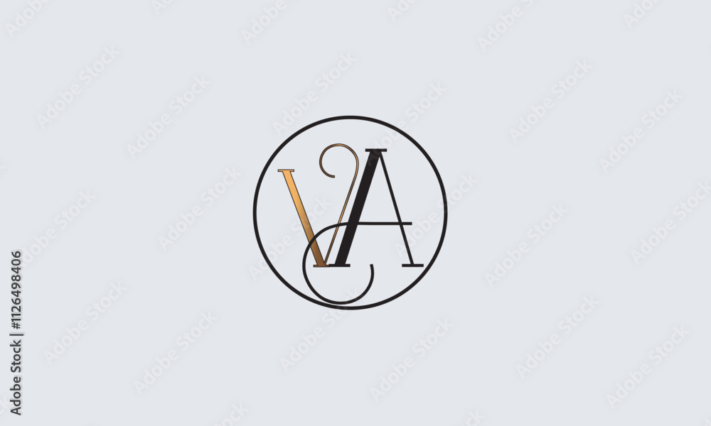 VA, AV , V , A , Abstract Letters Logo Monogram VA, AV , V , A , Abstract Letters Logo Monogram