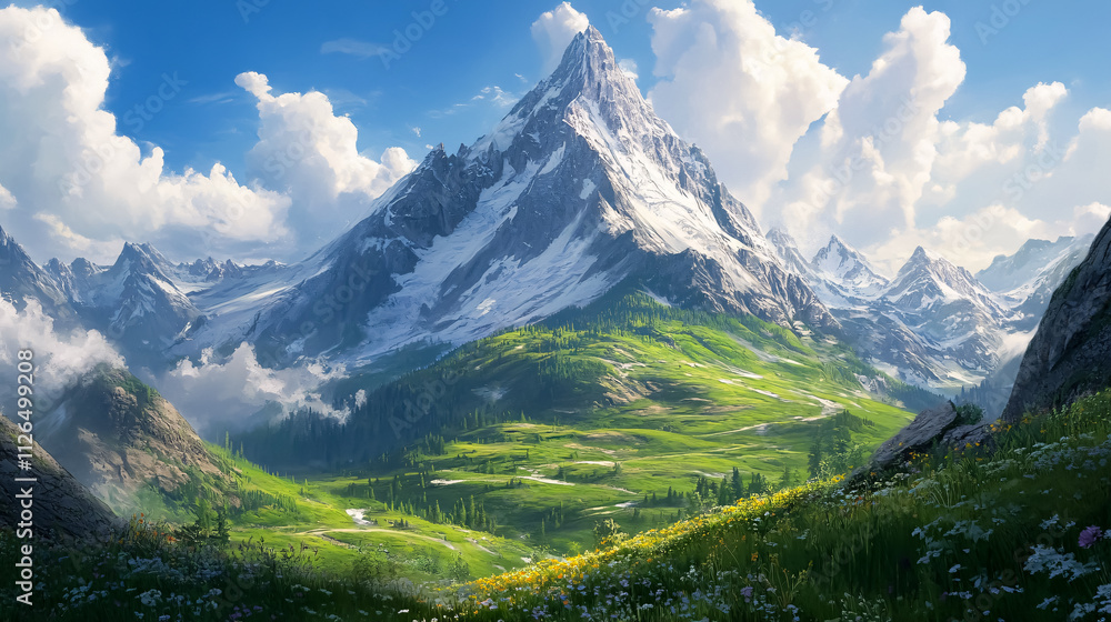 Fototapeta premium The majesty of mountains.