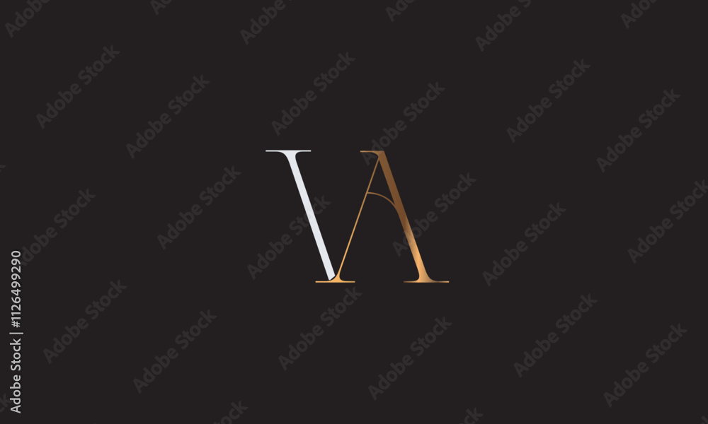 VA, AV , V , A , Abstract Letters Logo Monogram VA, AV , V , A , Abstract Letters Logo Monogram