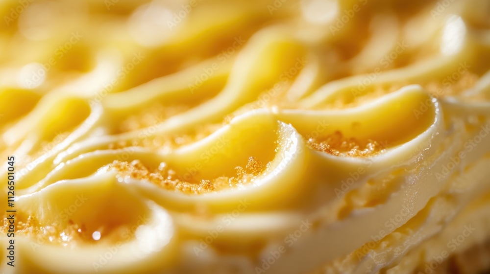 close up of creamy dessert with decorative icing close up of creamy dessert with decorative icing