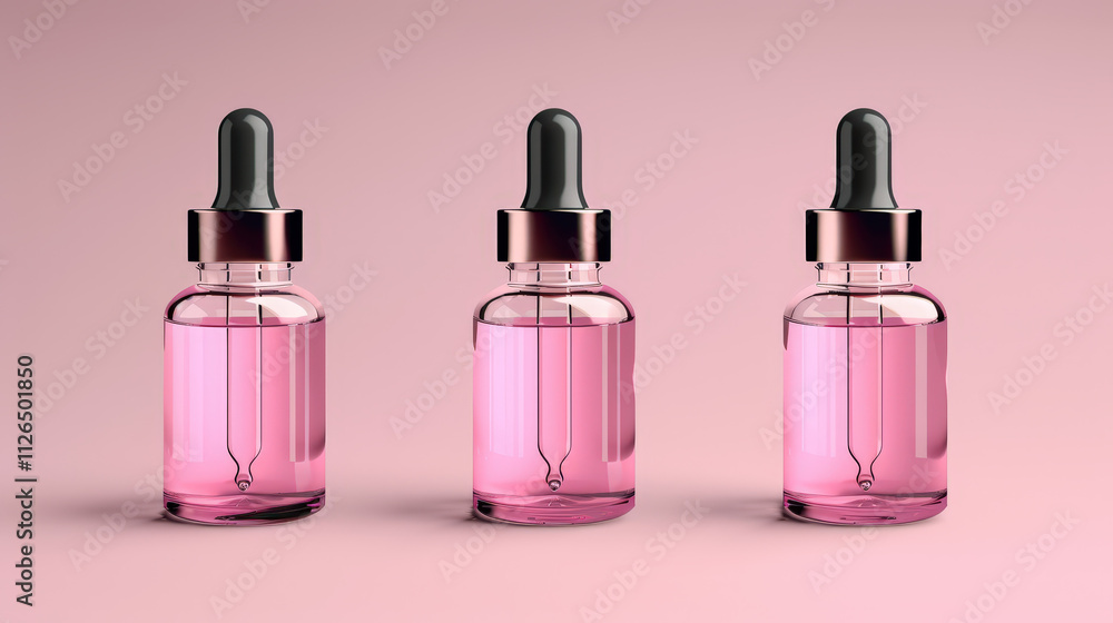 pink dropper bottle product mockup, empty label pink dropper bottle product mockup, empty label