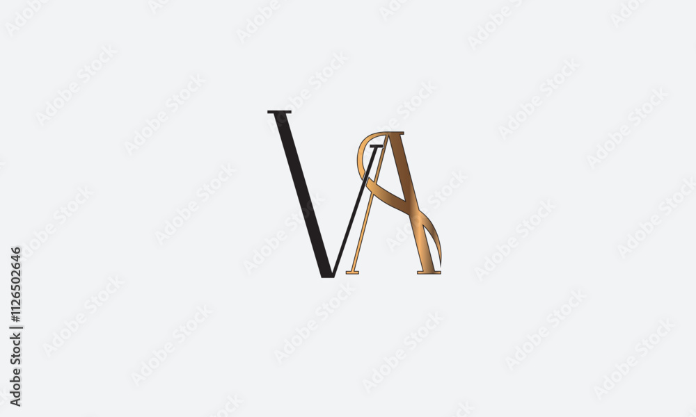 VA, AV , V , A , Abstract Letters Logo Monogram VA, AV , V , A , Abstract Letters Logo Monogram