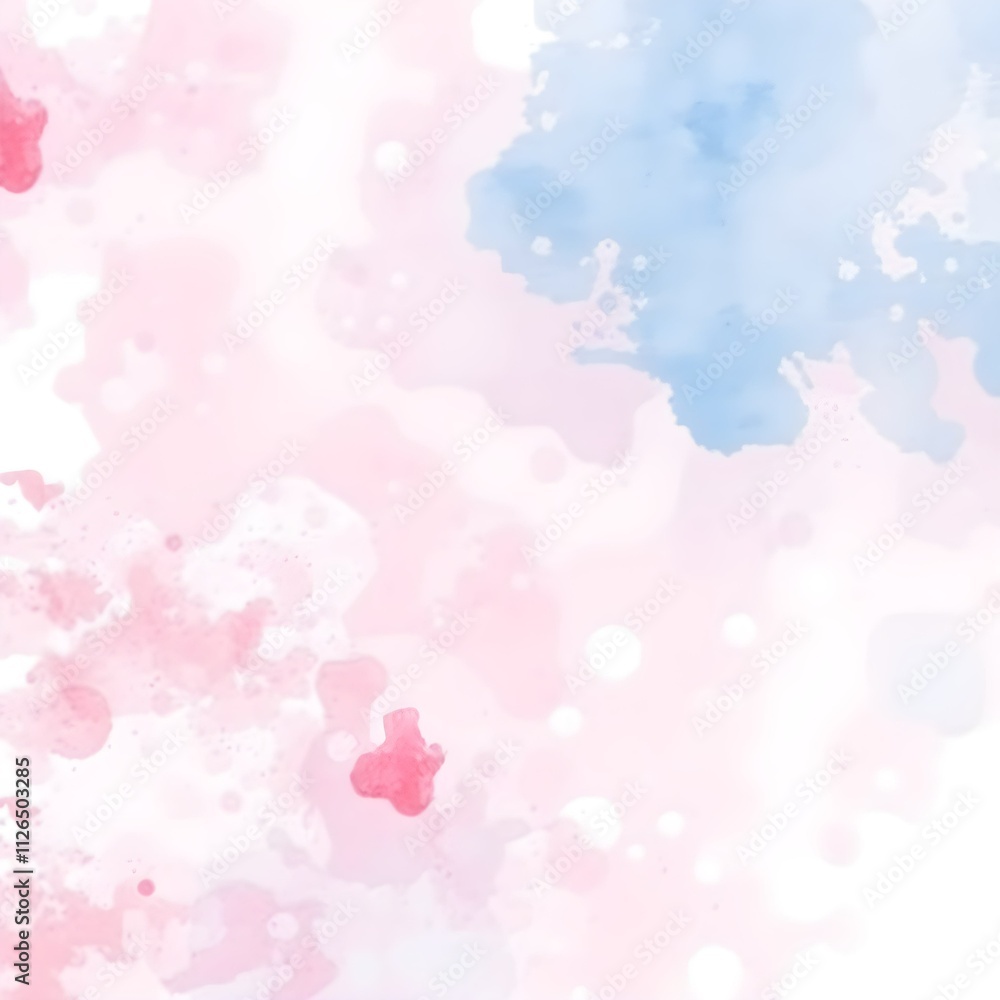 Dreamy Light Pink and Blue Artistic Watercolor Texture Dreamy Light Pink and Blue Artistic Watercolor Texture