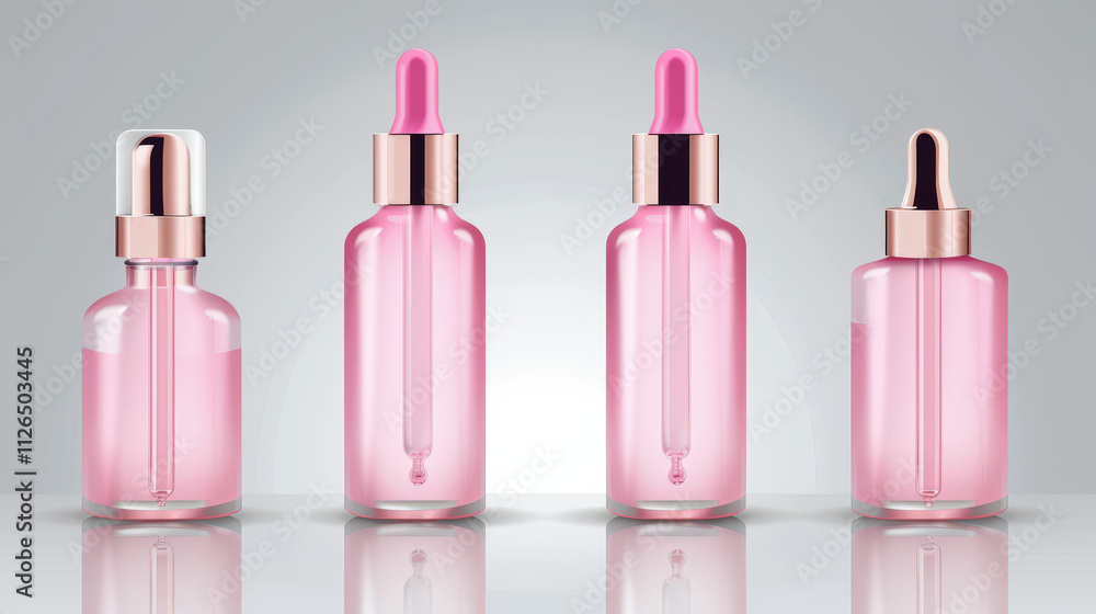 pink dropper bottle product mockup, empty label pink dropper bottle product mockup, empty label