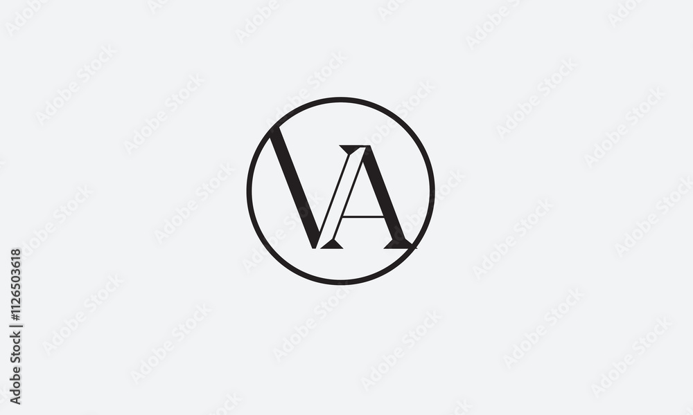 VA, AV , V , A , Abstract Letters Logo Monogram VA, AV , V , A , Abstract Letters Logo Monogram