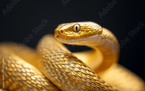 Golden snake theme business background photo