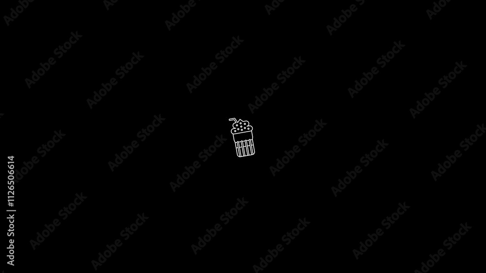 The food and Drink animated icon is in the background. 4K stock video animation. The food and Drink animated icon is in the background. 4K stock video animation.