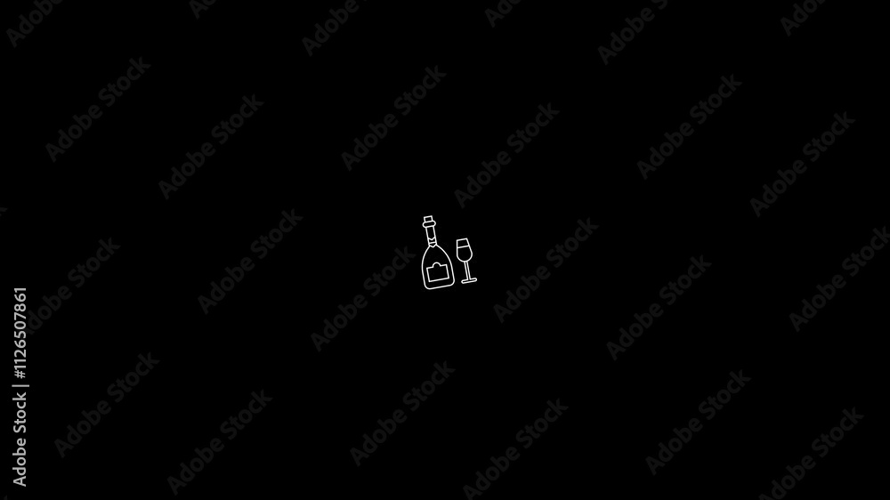 The food and Drink animated icon is in the background. 4K stock video animation. The food and Drink animated icon is in the background. 4K stock video animation.