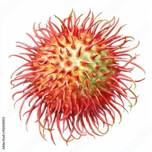 Playful Rambutan Fruit with Amusing Hair like Spines