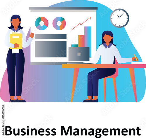 Business Management ,Vector Illustration