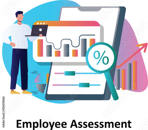 Employee Assessment Vector Illustration