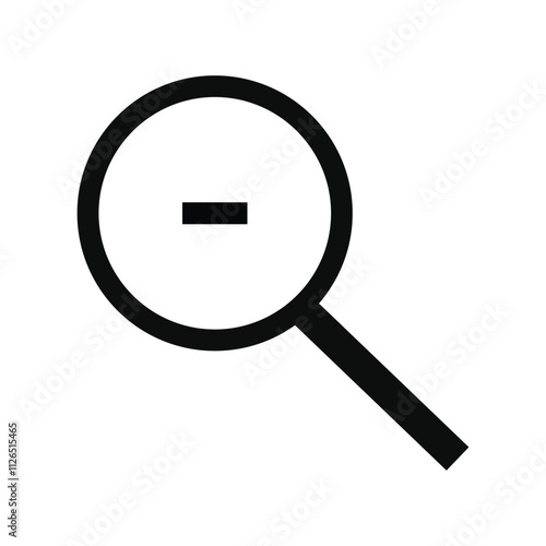 search modern line style icon. Zoom out icon.