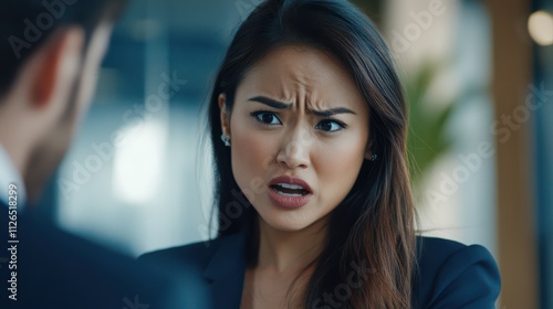 Wallpaper Mural business problem fight office team meeting stress businesswoman conflict woman businessman job argue angry manager corporate tired asian black latina arguing unhappy boss fighting Torontodigital.ca