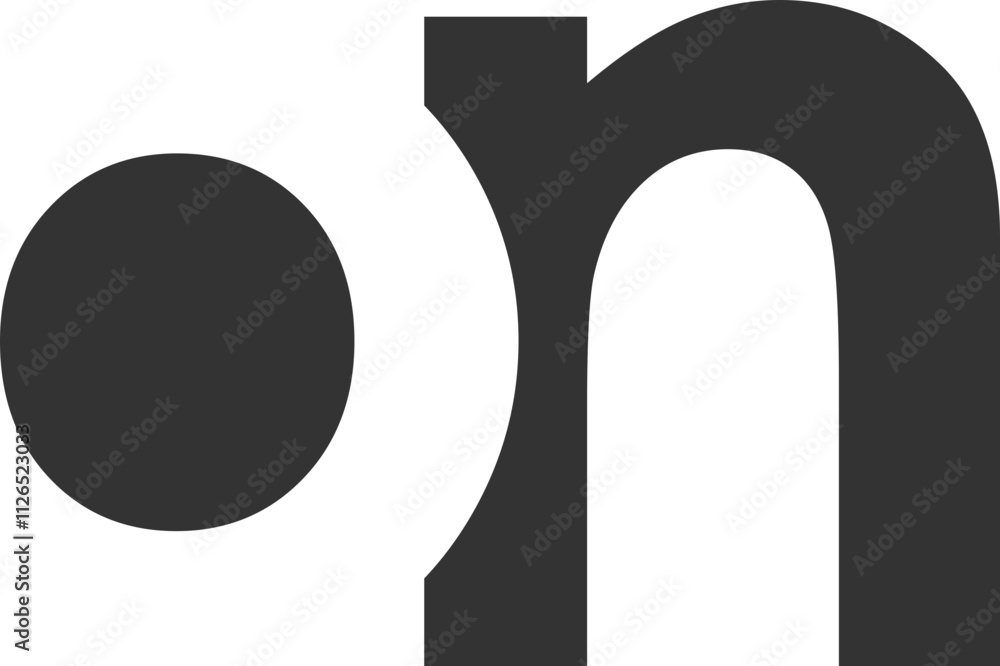 ON creative geometric initial based modern and minimal logo. Letter o n trendy fonts. ON creative geometric initial based modern and minimal logo. Letter o n trendy fonts.