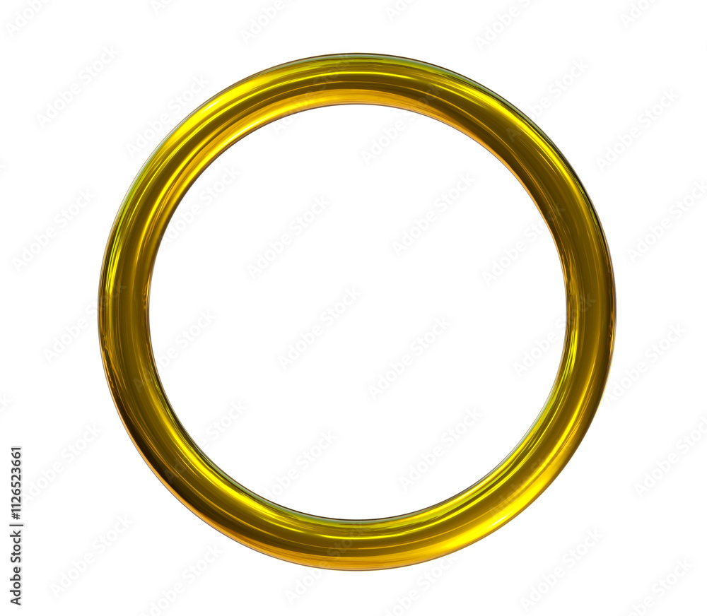 Gold ring frame isolated on png transparent background. Gold ring frame isolated on png transparent background.