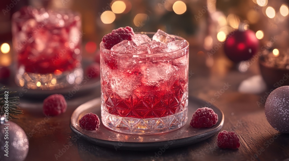 Elegant cocktails with colorful fruits in a holiday party setting, refreshing selective focus, party theme, whimsical, blend mode, bar setup backdrop Elegant cocktails with colorful fruits in a holiday party setting, refreshing selective focus, party theme, whimsical, blend mode, bar setup backdrop