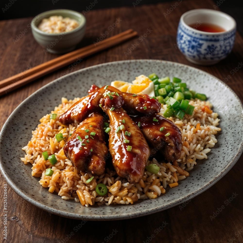 Comforting Delights: Savory Chicken Wings and Flavorful Pork Fried Rice Comforting Delights: Savory Chicken Wings and Flavorful Pork Fried Rice