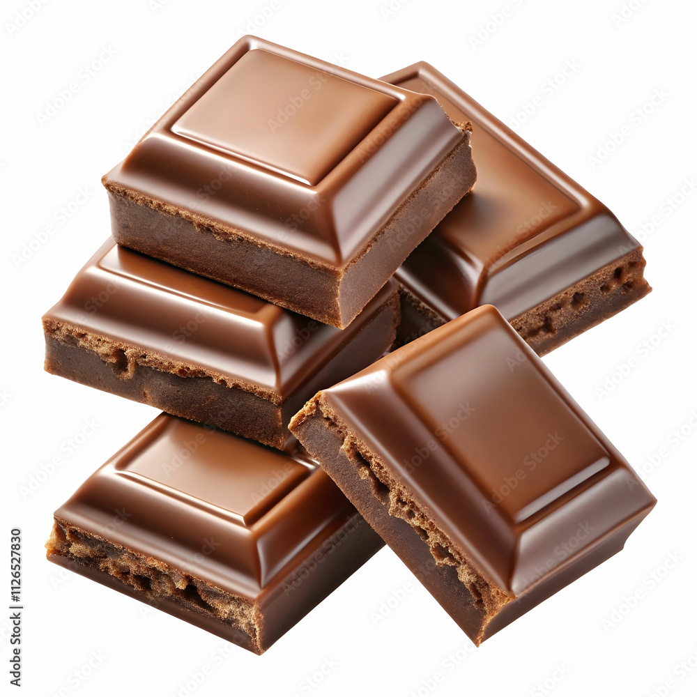 big chocolate and small ones isolated on Transparent Background big chocolate and small ones isolated on Transparent Background