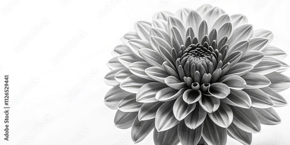 Black and White Flower Photography: Monochrome Floral Image, Isolated Single Bloom, Elegant Botanical Print, High-Resolution Studio Shot Black and White Flower Photography: Monochrome Floral Image, Isolated Single Bloom, Elegant Botanical Print, High-Resolution Studio Shot