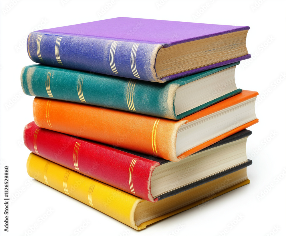 stack of books isolated on white stack of books isolated on white