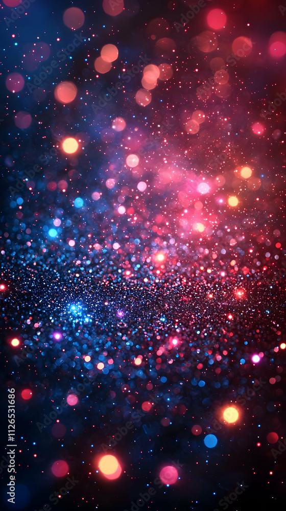 Red & Blue Glitter: Festive Sparkles Shine Brightly Red & Blue Glitter: Festive Sparkles Shine Brightly