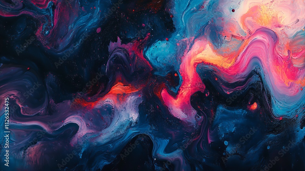 Fototapeta premium 8K Paint Splash Desktop Background. Generative Ai