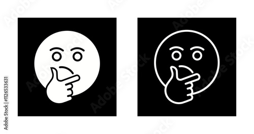 Thinking Face Icon Design