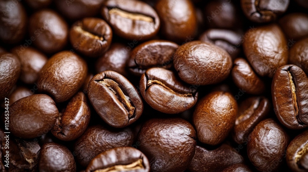 macro coffee beans photography, dark roasted texture, shallow depth of field, warm bronze tones, panoramic close-up, vintage film aesthetic, dramatic bean details macro coffee beans photography, dark roasted texture, shallow depth of field, warm bronze tones, panoramic close-up, vintage film aesthetic, dramatic bean details