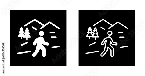 Nature Walk Icon Design