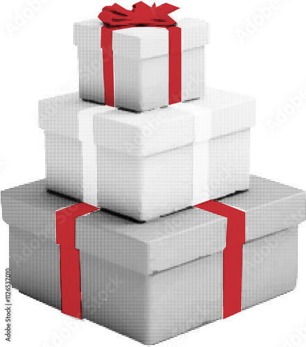 Fotografie Christmas Gift Box Collage