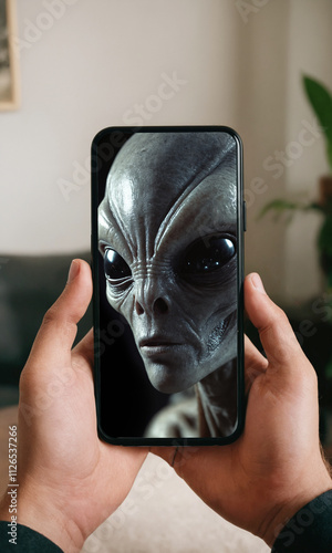 man holding a smartphone an...