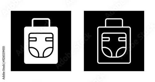 Diaper Bag Icon Design