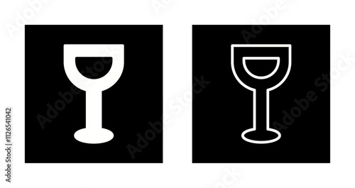 Wine Glassware Icon Design