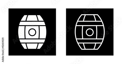 Wine Barrels Icon Design