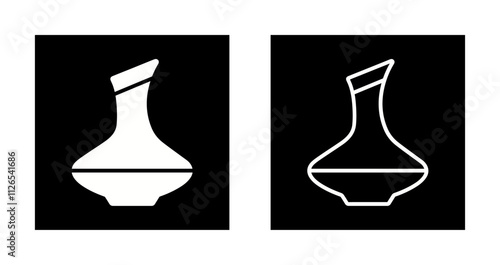 Wine Decanter Icon Design