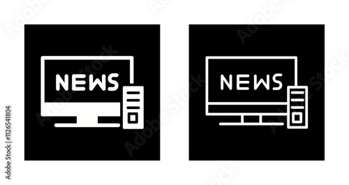 TV News Icon Design