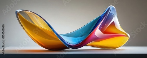 Colorful curve glass with dispersion