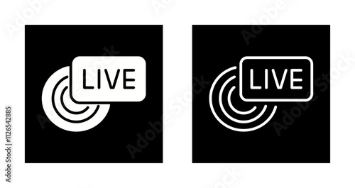 Live Broadcast Icon Design