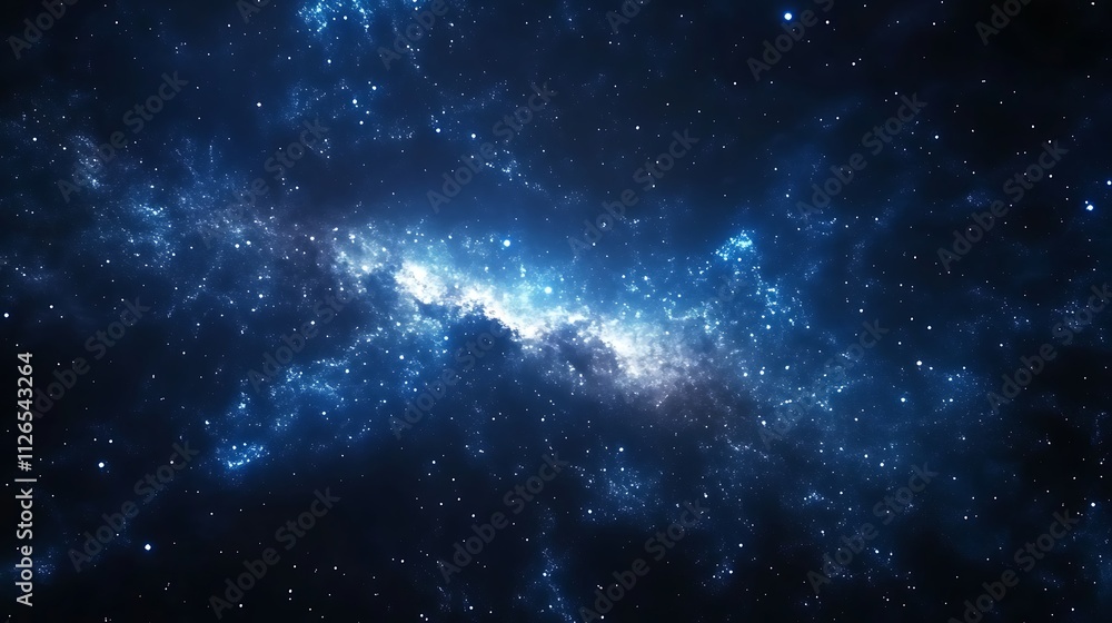 Fototapeta premium A starry night sky with the Milky Way galaxy space